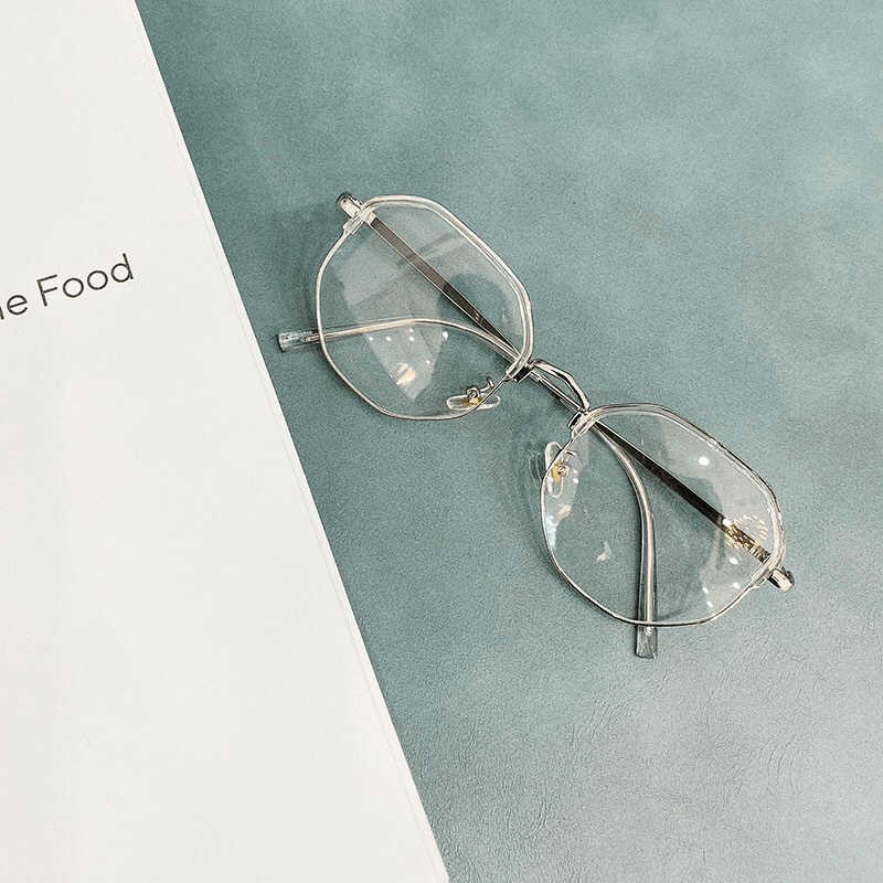 retro round thin metal frame glasses, view 5 - MRSLM