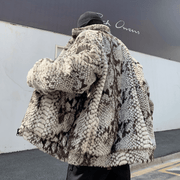 plus velvet thick floral coat, view 4 - MRSLM
