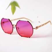 irregular rimless sunglasses, view 4 - MRSLM