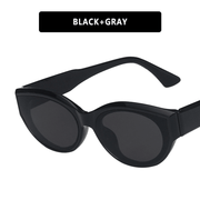 Women's retro oval sunglasses, view 3 - MRSLM