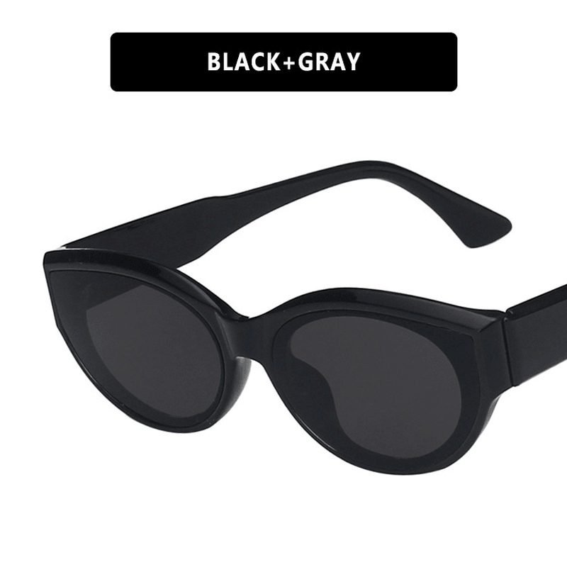 Women's retro oval sunglasses, view 3 - MRSLM