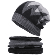 men's flame knitted wool hat, view 3 - MRSLM