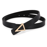 women's thin belt with alloy buckle, view 6 - MRSLM