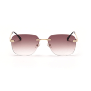 fashion rimless sunglasses, view 4 - MRSLM