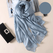 Women's thin polyester scarf, view 4 - MRSLM