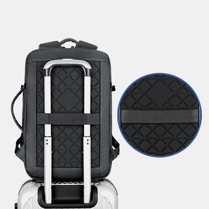 Men Large Capacity Waterproof USB Charging 16 Inch Laptop Bag Business Outdoor Handbag Backpack - MRSLM