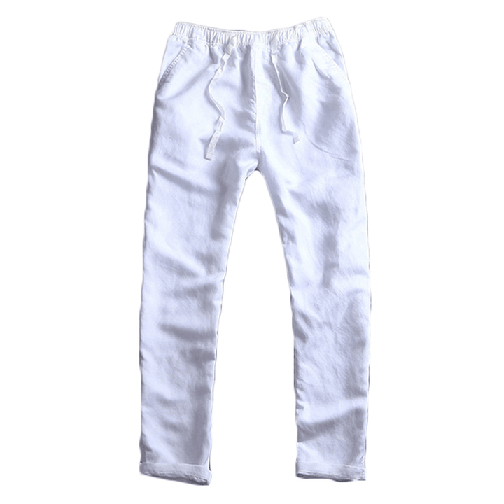 Chinese Style Breathable Cotton Linen Loose Pants - MRSLM