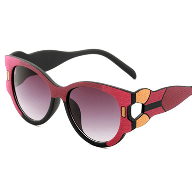 Women's large frame multicolor sunglasses, view 4 - MRSLM