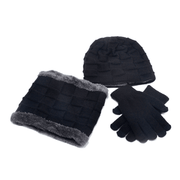 men's knit hat and scarf set, view 12 - MRSLM
