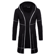 men's hooded mid-length cardigan, view 5 - MRSLM