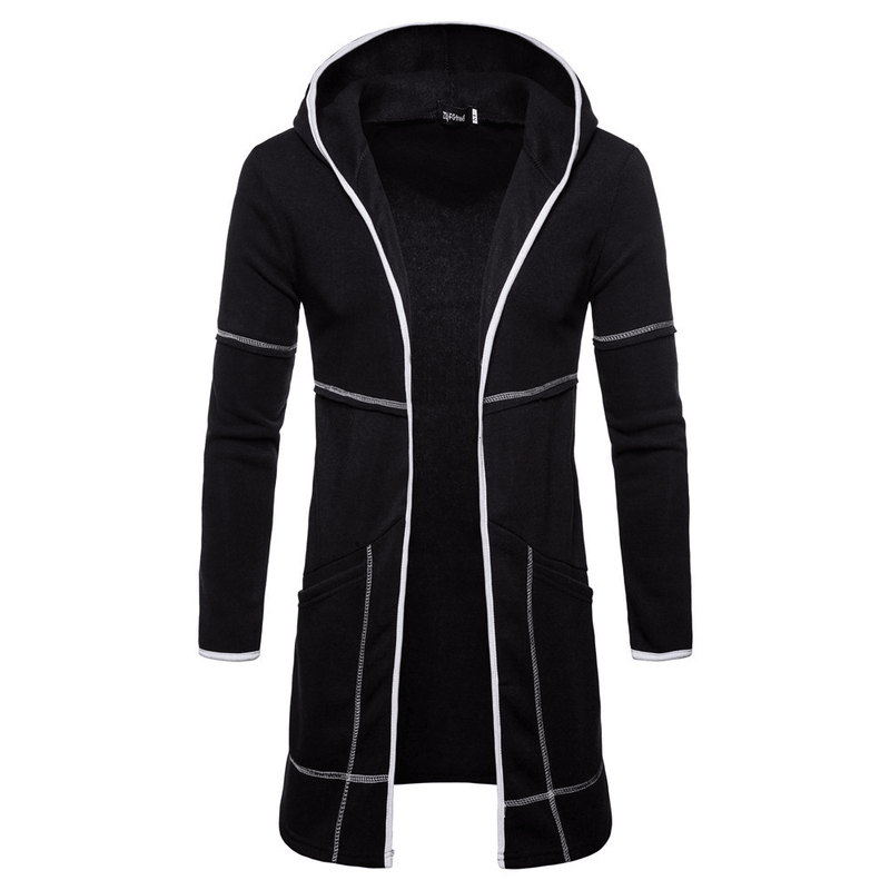 men's hooded mid-length cardigan, view 5 - MRSLM