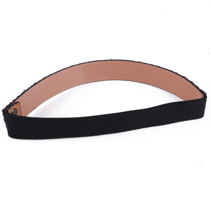 Women's rhinestone elastic wide belt, view 4 - MRSLM