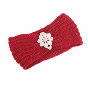 women's handmade wool knit headband with sequins, view 4 - MRSLM