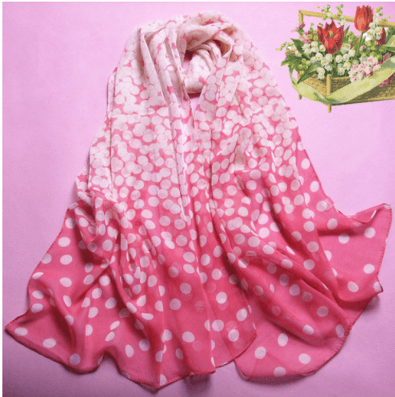 women's long chiffon scarf, view 8 - MRSLM