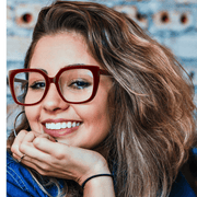 large frame spring hinge flat lens glasses - MRSLM