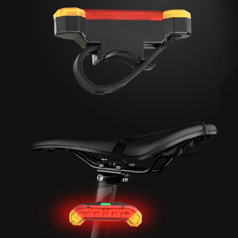 XANES® 4-Modes 7 LED 400 Lumens Bicycle Rear Light USB Rechargeable Waterproof Cycling Tail Light for MTB Road Bike - MRSLM