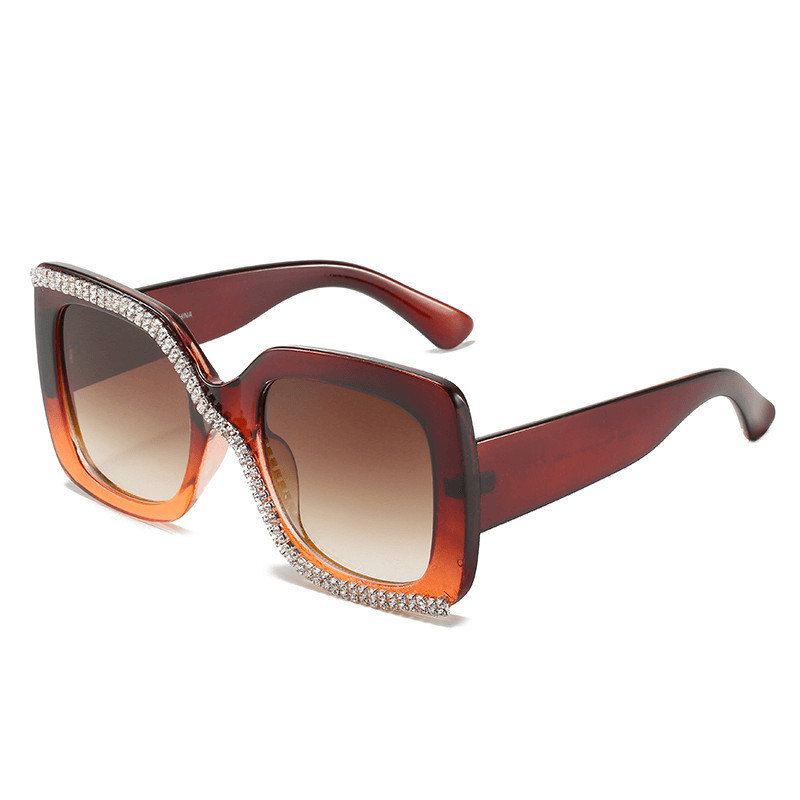 Women's handmade diamond sunglasses, view 3 - MRSLM