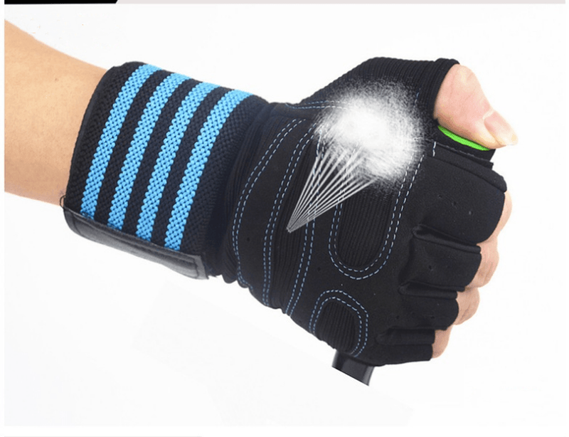 Half-finger compression gym gloves, view 10 - MRSLM