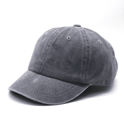 Short brim washed cotton baseball cap, view 2 - MRSLM