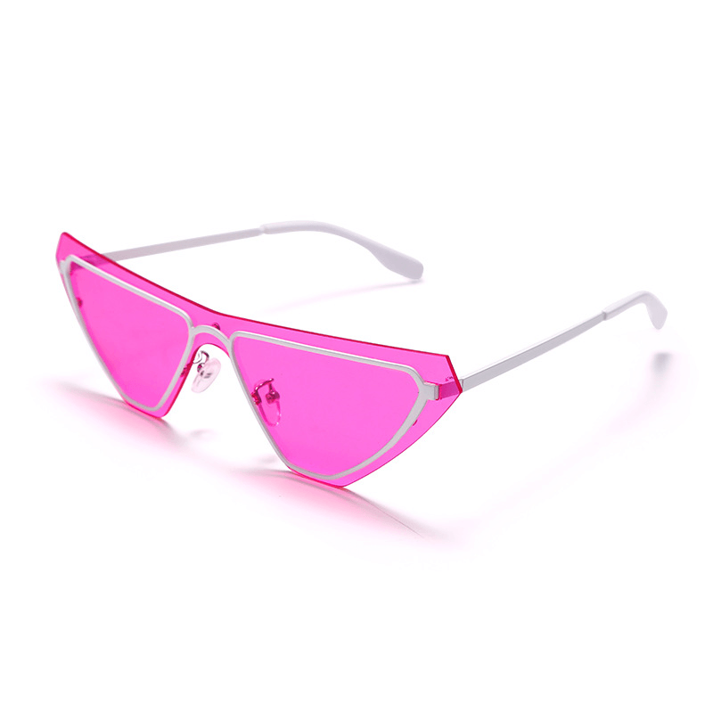 women's rimless one-piece sunglasses, view 5 - MRSLM