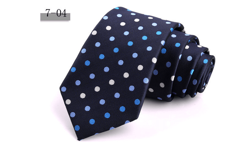 men's striped jacquard necktie, view 7 - MRSLM