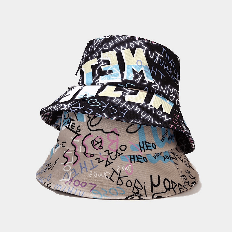 Graffiti letter fisherman bucket hat, view 7 - MRSLM