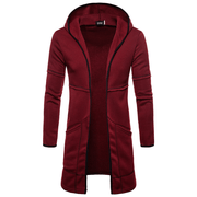 men's hooded mid-length cardigan, view 2 - MRSLM