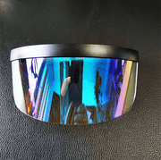 Anti-Peeping Sunglasses with Oversized Lens and One-Piece Hat - MRSLM