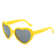 peach heart cat-eye sunglasses, view 7 - MRSLM