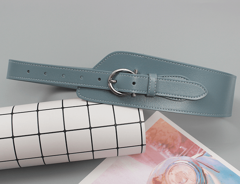 Women's retro cowhide waist belt, view 7 - MRSLM