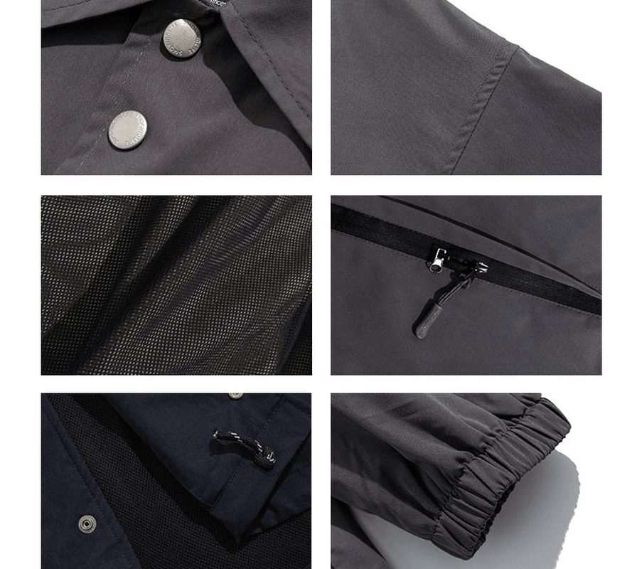 Fashion Simple Men's Long Sleeve Work Jacket