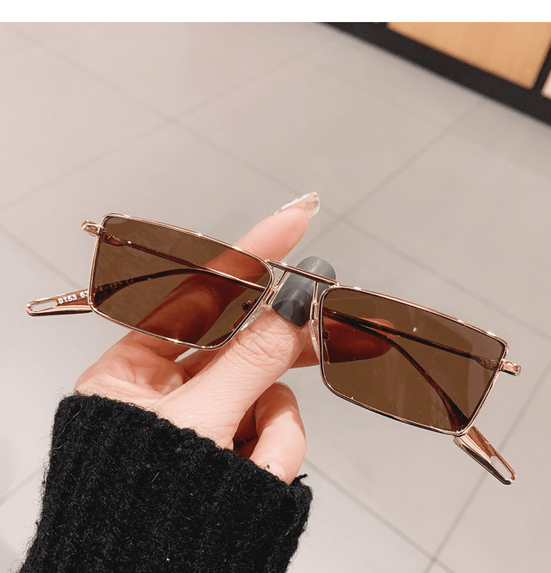 Men's brown cat-eye sunglasses, view 4 - MRSLM