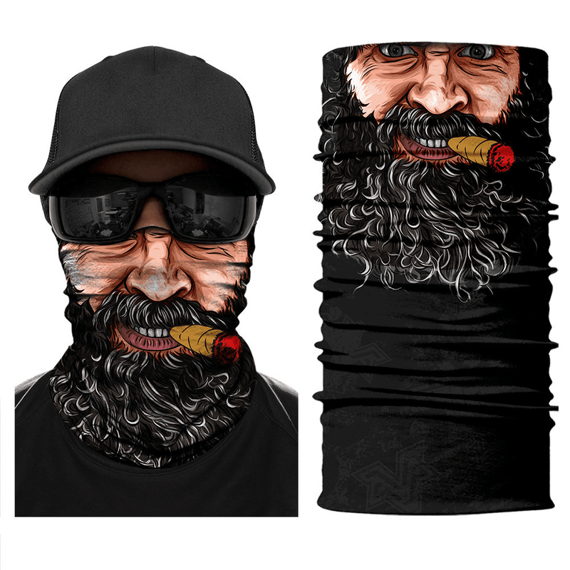 magic headscarf cycling face cover, view 2 - MRSLM