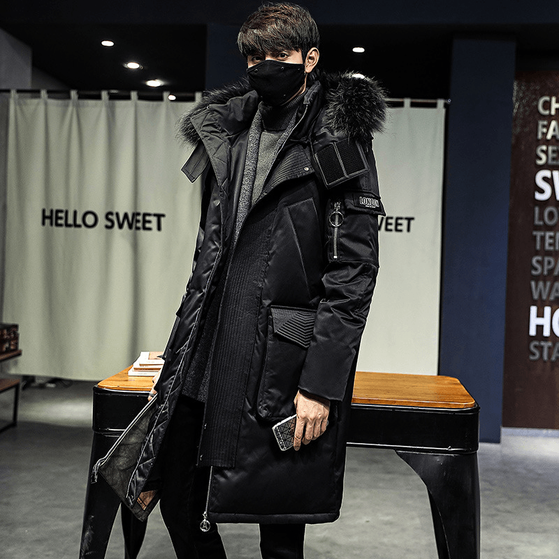 men's hooded parka jacket, view 3 - MRSLM