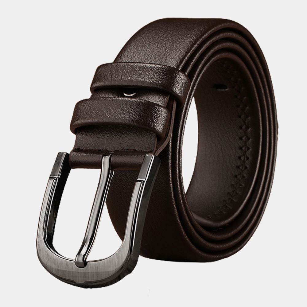 Men PU Leather Wear-Resistant 120CM Pin Buckle Retro Wild Casual Jeans Suits Belt - MRSLM