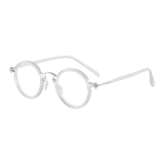 Retro round blue light filtering glasses, view 4 - MRSLM