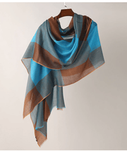 Multicolor plaid long scarf - MRSLM