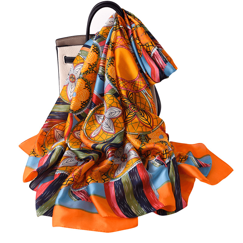 Wear a Shawl with a Daily Decorative Gauze Scarf