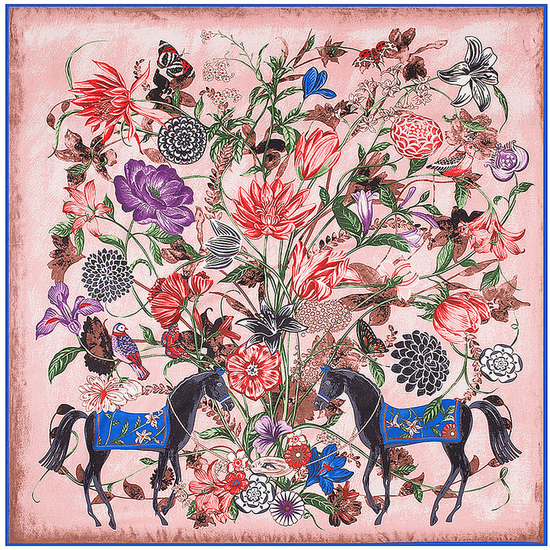 large square faux silk scarf, view 17 - MRSLM