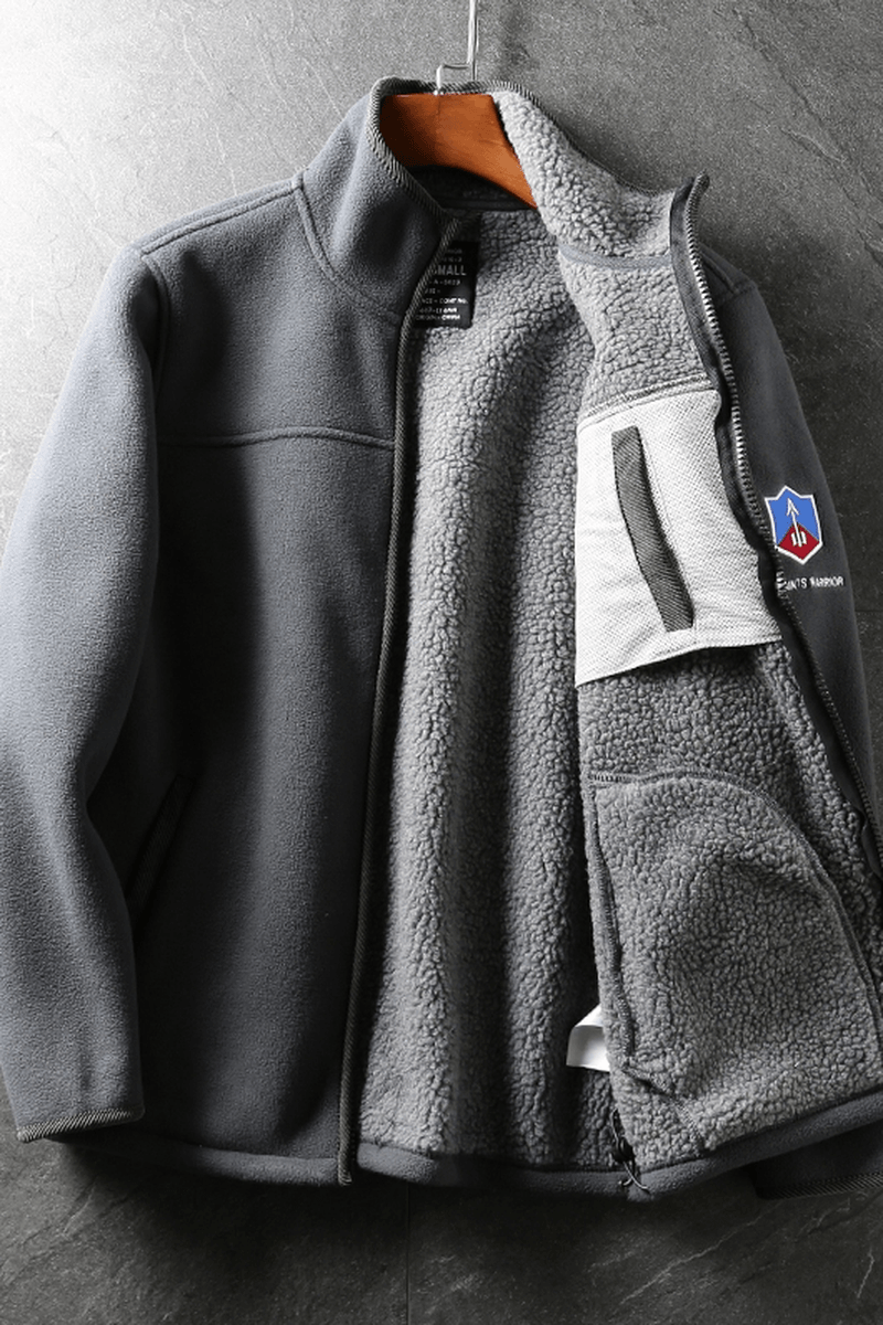 Men's fleece soft shell jacket, view 5 - MRSLM