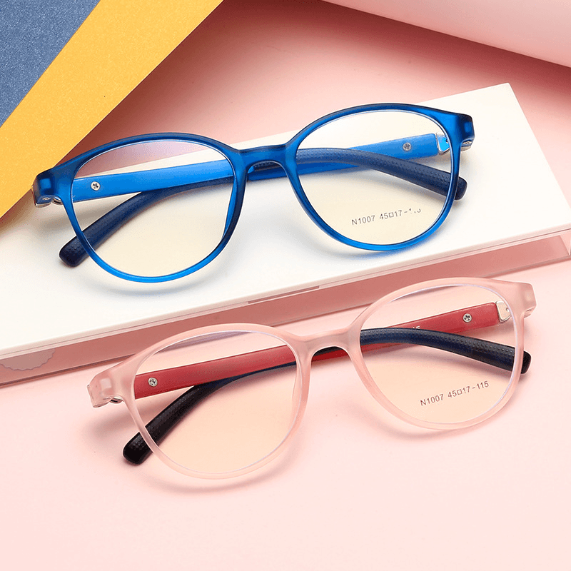 retro kids glasses frame flat lenses - MRSLM