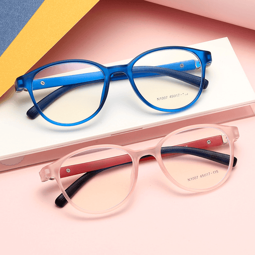 retro kids glasses frame flat lenses - MRSLM
