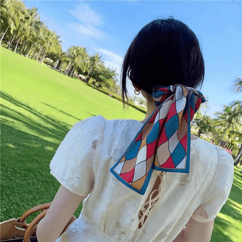 women's retro tie hair ribbon headband, view 9 - MRSLM