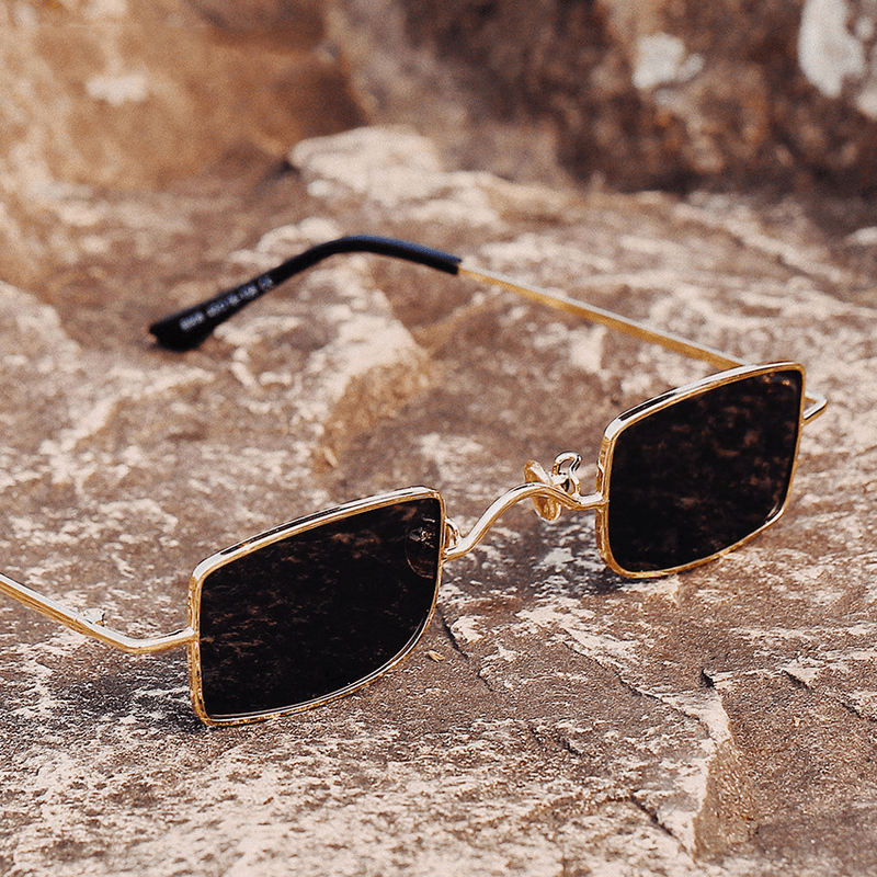 Metal mini small frame retro sunglasses, view 11 - MRSLM