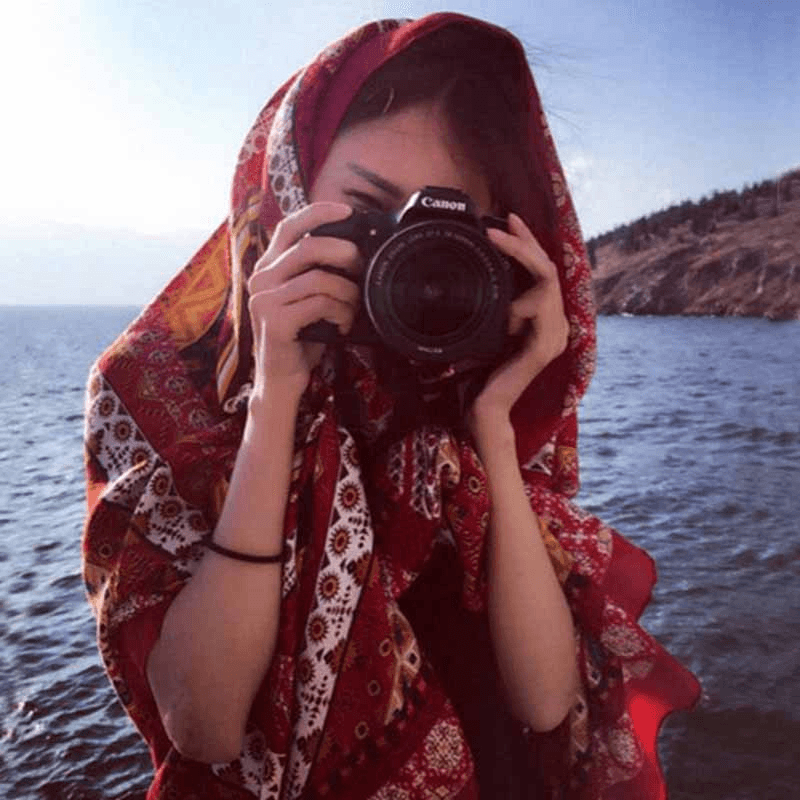 ethnic style cotton scarf, view 13 - MRSLM