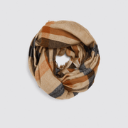 striped camel dual-use scarf, view 5 - MRSLM