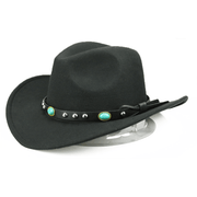 Felt jazz hat with rivet and curled edge, view 6 - MRSLM