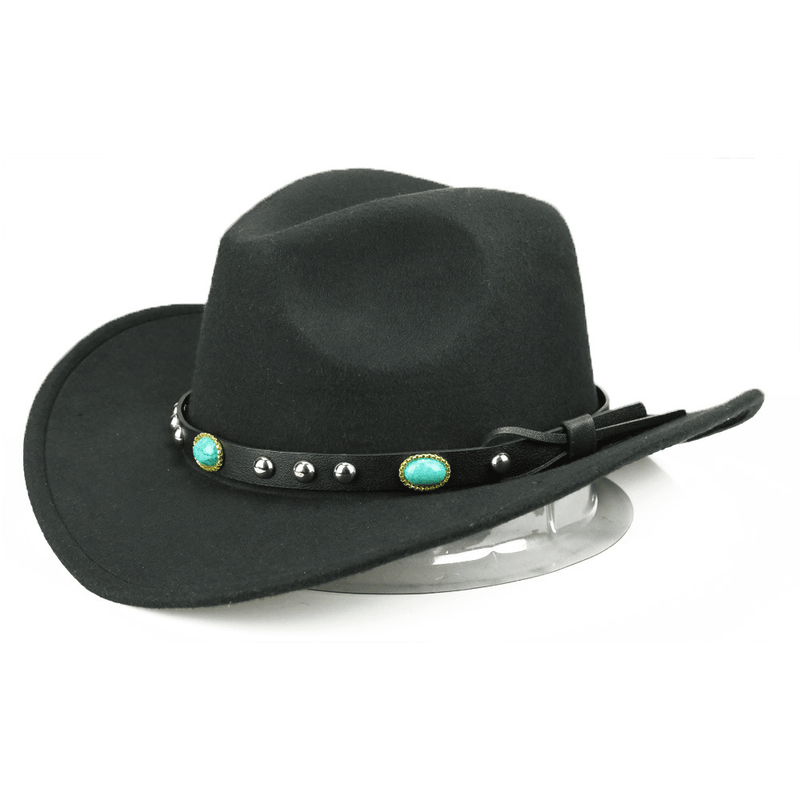 Felt jazz hat with rivet and curled edge, view 6 - MRSLM