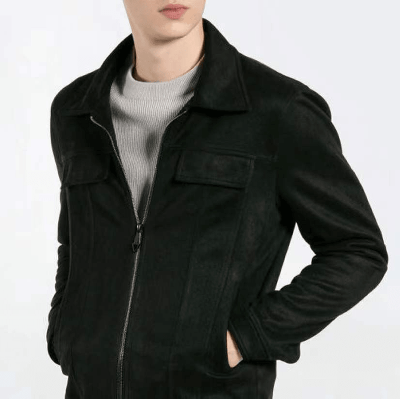 men's suede workwear jacket, view 2 - MRSLM
