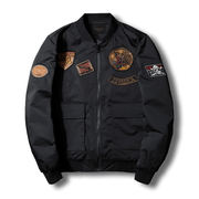 men's baseball collar zip jacket, view 3 - MRSLM